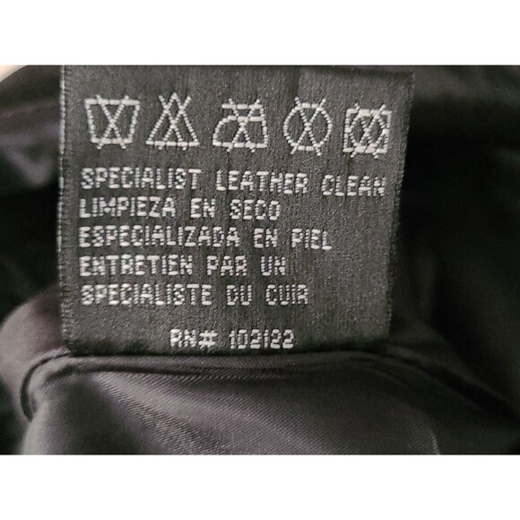 Vintage Western Rodeo Fringe Black Blue Leather Embroidered Skirt Size 10 - Picture 10 of 10